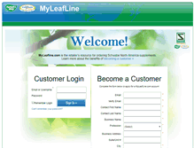 Tablet Screenshot of myleafline.com
